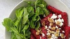 Beetroot & Goat Cheese Pasta with Lemony Rocket