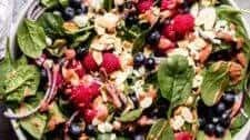 Berry Spinach Salad with Raspberry Vinaigrette