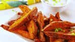 Best Sweet Potato Wedges with Sweet & Spicy Yogurt Dipping ...