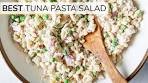 BEST TUNA PASTA SALAD RECIPE | cold + healthy