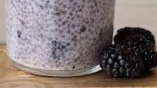 Blackberry Almond Chia Pudding