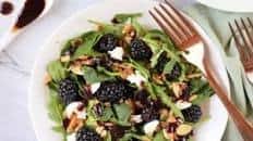 Blackberry Goat Cheese Salad with Blackberry Jam Vinaigrette