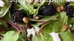 Blackberry Goat Cheese Salad with Fig Vinaigrette