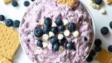 Blueberry White Chocolate Cheesecake Dip