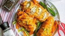 Buffalo Blue Cheese-stuffed Chicken Breast & Grilled Carrots Recipe