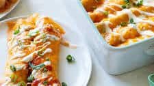 Buffalo Chicken Enchiladas