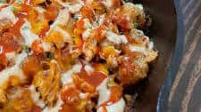 Buffalo Chicken Loaded Tater Tots