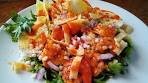 Buffalo Shrimp Salad