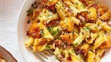 Butternut Squash Pasta With Bacon and Parmesan