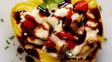 Caprese Chicken-Stuffed Peppers