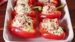 Caprese Chicken Stuffed Peppers | Delish