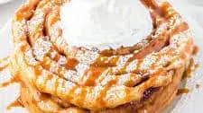 Caramel Apple Funnel Cakes