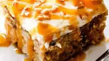 Caramel Apple Poke Cake
