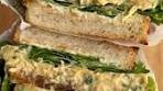 Caramelized Onion Chickpea Salad Sandwich