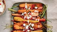 Caramelized Roasted Carrots With Feta