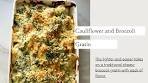 Cauliflower and Broccoli Gratin