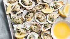 Charbroiled Oysters in Garlic Butter Sauce