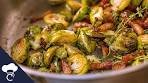 Charred Brussels Sprouts with Bourbon Bacon