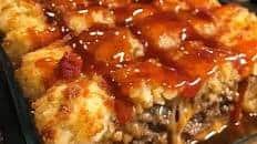 Cheesy Tater Tot Meatloaf Casserole