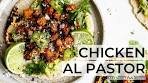 CHICKEN AL PASTOR TACOS | easy sheet pan dinner with ...