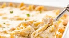 Chicken Alfredo Bake