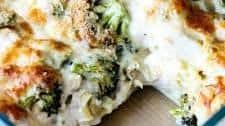 Chicken and Broccoli Lasagna Alfredo