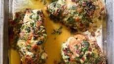 Chicken Breast Stuffed with Spinach Blue Cheese and Bacon