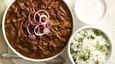 Chicken mole with coriander rice