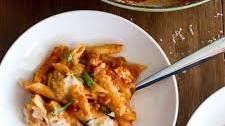 Chicken Parmesan Pasta Bake