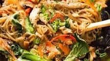 Chicken Stir Fry with Rice Noodles