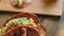 Chicken Tacos with Beetroot Paratha