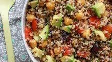 Chickpea avocado quinoa salad