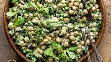 Chickpea Salad with Avocado Dressing