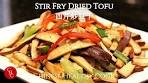 Chinese Stir Fry Dried Tofu with Celery 西芹炒豆干