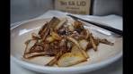 Chinese stir fry Pork liver with onions