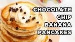 Chocolate Chip Banana Pancakes | Fluffy Pancakes by ...