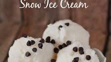 Chocolate Chip Snow Ice Cream Recipe