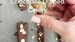 Chocolate Dipped Peanut Butter Celery Logs Ingredients- 6 ...