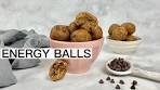 CHOCOLATE PEANUT BUTTER ENERGY BALLS