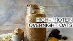 CHOCOLATE PEANUT BUTTER PROTEIN OVERNIGHT OATS