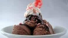 Chocolate Peppermint Snow Ice Cream