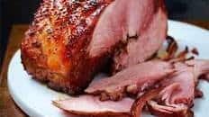 Cola ham with maple & mustard glaze