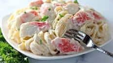 Crab Fettuccine Alfredo