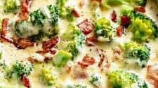 Creamy Garlic Parmesan Broccoli & Bacon