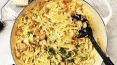 Creamy mushroom pasta