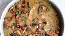 Creamy Mushroom Soup with Bacon (Paleo, AIP, Whole30)