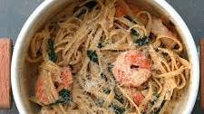 Creamy One-Pot Spinach Shrimp Pasta Recipe by Tasty