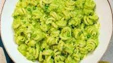 Creamy Pasta with Green Pea Lemon Sauce and Peas