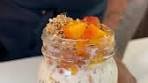 Creamy Peach cobbler overnight oats by Chef Brandon ...