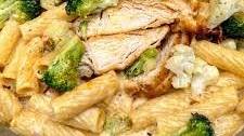 Creamy Rigatoni with Roasted Vegetables